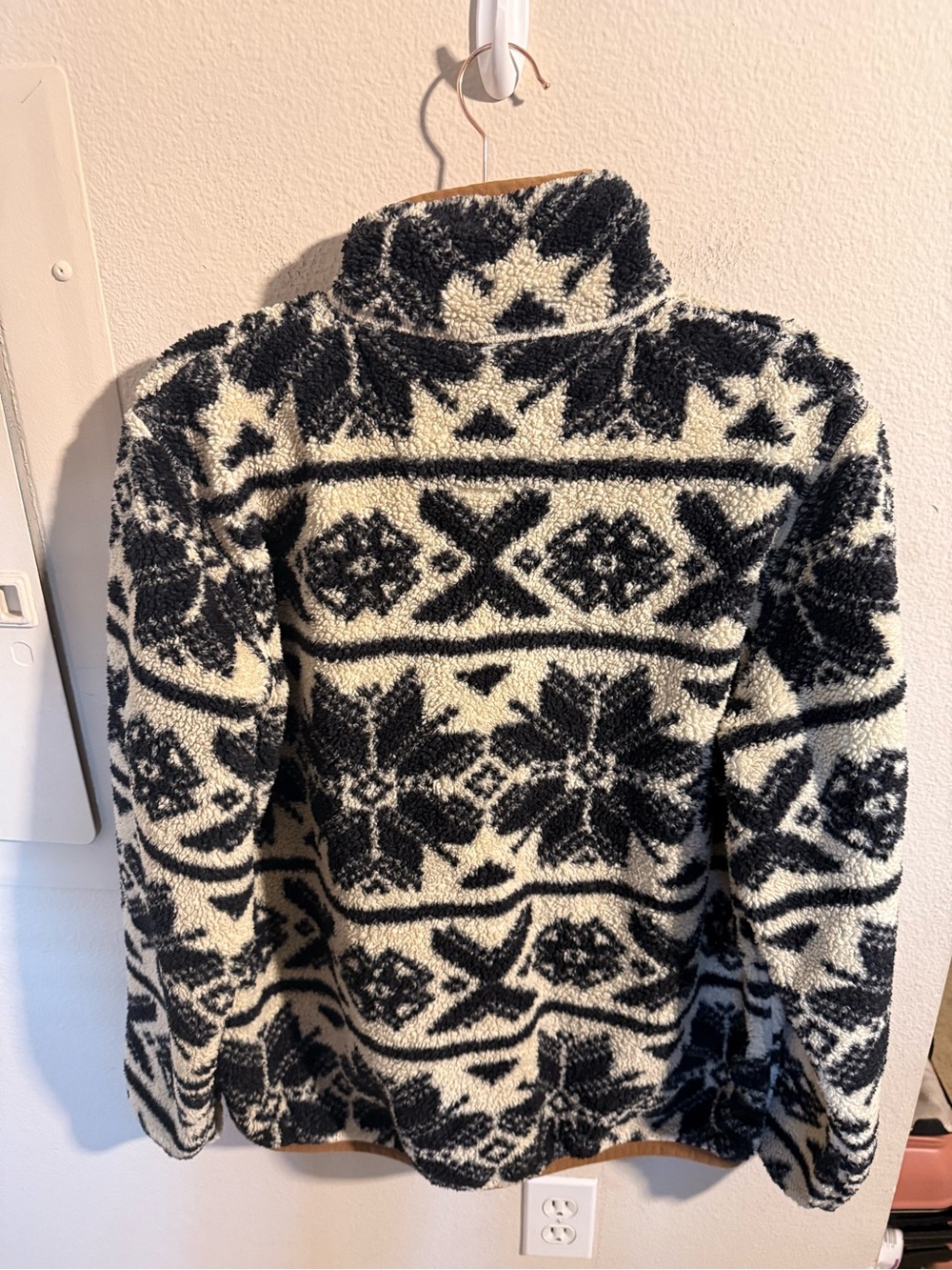 Carhartt Women’s Sherpa Fleece Fair Isle 1/4 Zip Pullover Jacket M - Picture 4 of 9